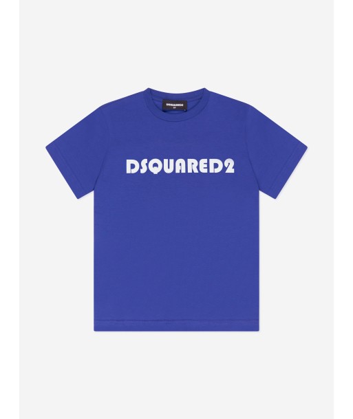 Dsquared2 Kids Logo T-Shirt in Blue Découvrez la collection