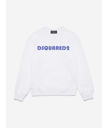 Dsquared2 Kids Logo Sweatshirt in White shop