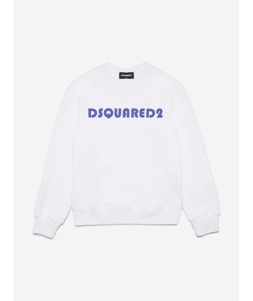 Dsquared2 Kids Logo Sweatshirt in White shop