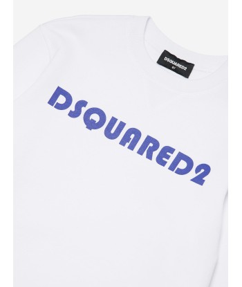 Dsquared2 Kids Logo Sweatshirt in White shop