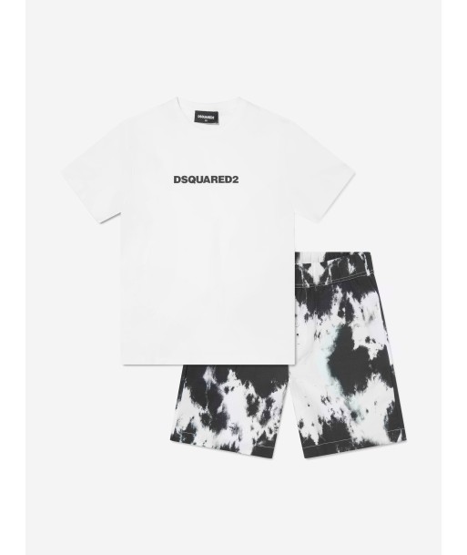 Dsquared2 Boys Tie-Dye Short Set in White suggérées chez