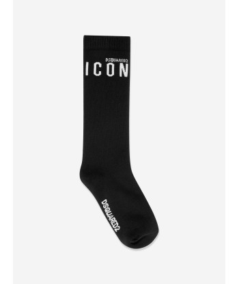 Dsquared2 Kids Icon Logo Socks in Black votre restaurant rapide dans 