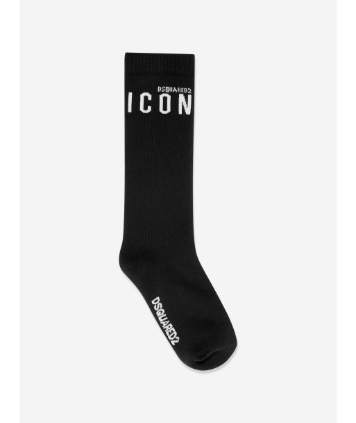 Dsquared2 Kids Icon Logo Socks in Black votre restaurant rapide dans 