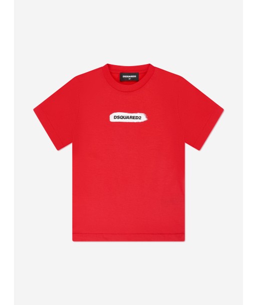 Dsquared2 Kids Logo T-Shirt in Red JUSQU'A -70%! 