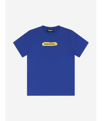 Dsquared2 Kids Logo T-Shirt in Blue Le MVP de beaucoup