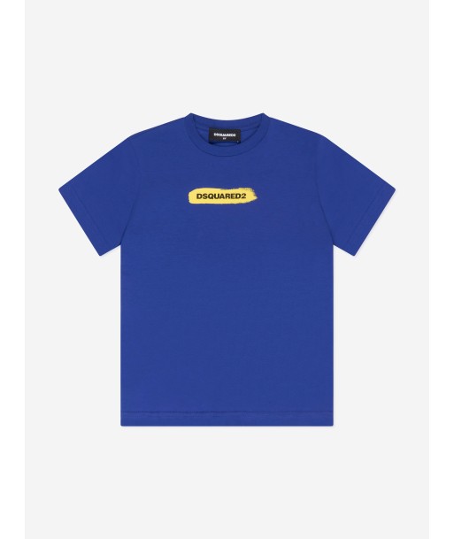 Dsquared2 Kids Logo T-Shirt in Blue Le MVP de beaucoup