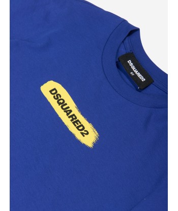 Dsquared2 Kids Logo T-Shirt in Blue Le MVP de beaucoup