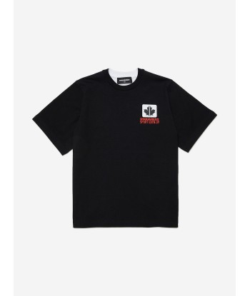 Dsquared2 Kids Logo T-Shirt in Black vous aussi creer 