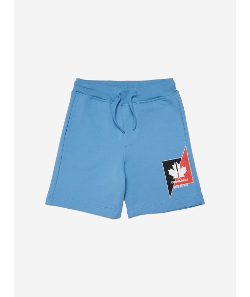 Dsquared2 Boys Maple Leaf Logo Shorts in Blue une grave pollution 