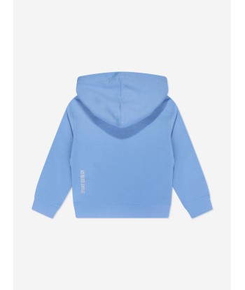 Dsquared2 Boys Maple Leaf Logo Hoodie in Blue livraison gratuite