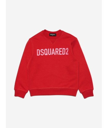 Dsquared2 Kids Logo Sweatshirt in Red Amélioration de cerveau avec