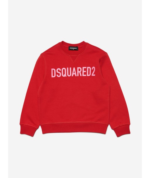 Dsquared2 Kids Logo Sweatshirt in Red Amélioration de cerveau avec