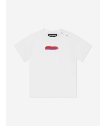 Dsquared2 Baby Logo T-Shirt in White ou a consommer sur place