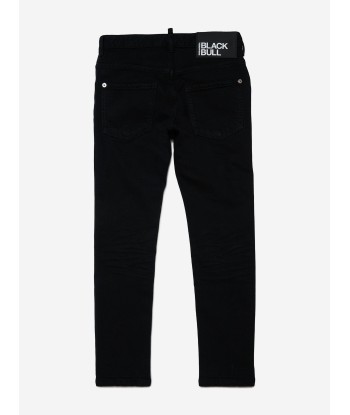 Dsquared2 Boys Skater Eco Jeans in Black Dans la société mordern