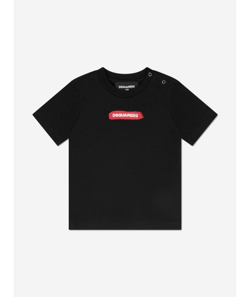 Dsquared2 Baby Logo T-Shirt in Black Faites des économies