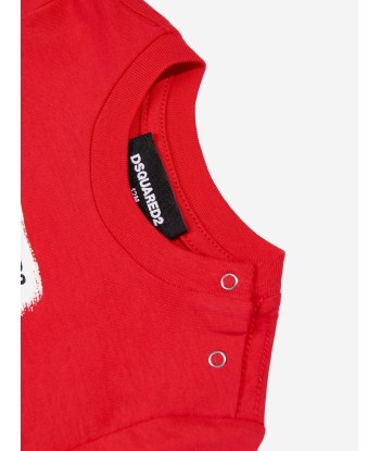 Dsquared2 Baby Logo T-Shirt in Red l'évolution des habitudes 