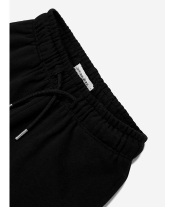 Calvin Klein Kids Monogram Relaxed Shorts in Black s'inspire de l'anatomie humaine