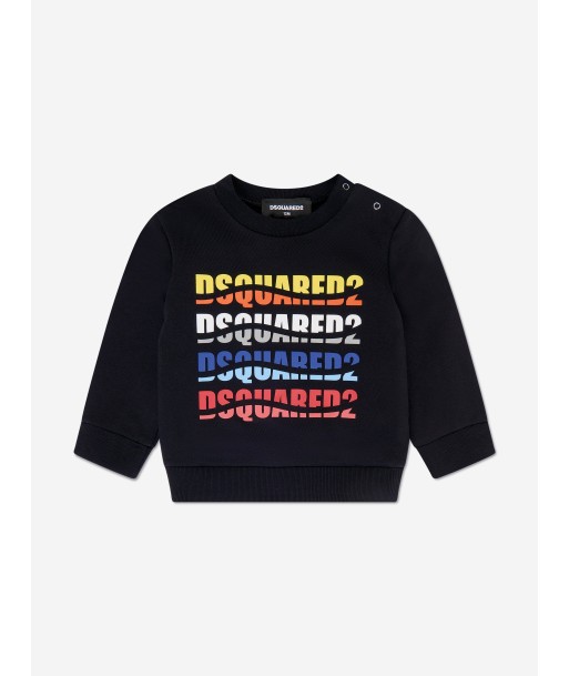 Dsquared2 Baby Multi Logo Sweatshirt in Black Venez acheter