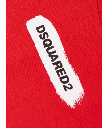 Dsquared2 Baby Logo T-Shirt in Red l'évolution des habitudes 