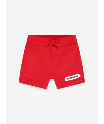 Dsquared2 Baby Logo Shorts in Red basket pas cher