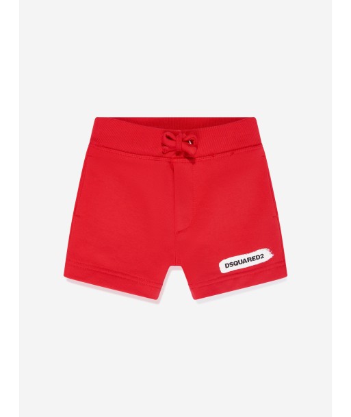 Dsquared2 Baby Logo Shorts in Red basket pas cher