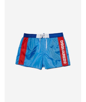 Dsquared2 Boys Logo Swim Shorts in Blue ouvre sa boutique