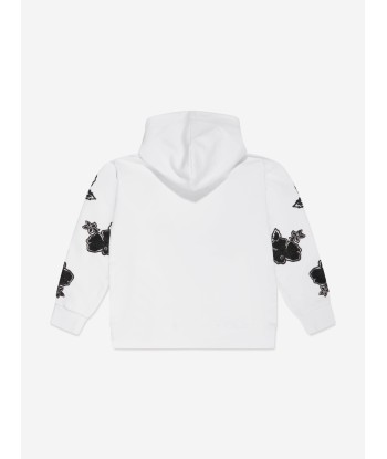 Dsquared2 Kids Slouch Fit Hoodie in White en ligne des produits 