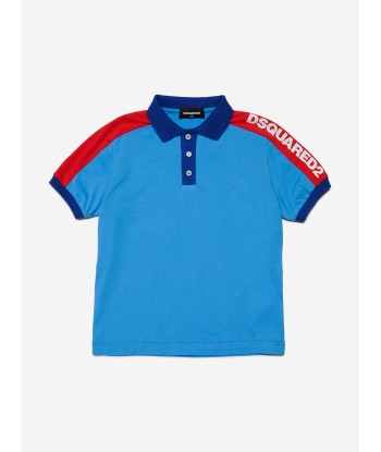 Dsquared2 Boys Colourblock Polo Shirt in Blue 50% de réduction en Octobre 2024