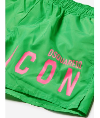 Dsquared2 Boys Icon Swim Shorts in Green Venez acheter