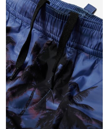 Dsquared2 Boys Palm Tree Swim Shorts in Blue vente chaude votre 