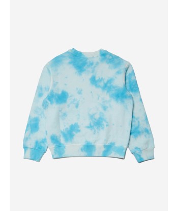 Dsquared2 Kids Tie-Dye Logo Sweatshirt in Blue En savoir plus