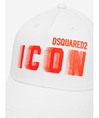 Dsquared2 Kids Icon Cap in White shop