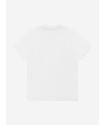 Dsquared2 Kids Multi Icon Logo T-Shirt in White en ligne des produits 