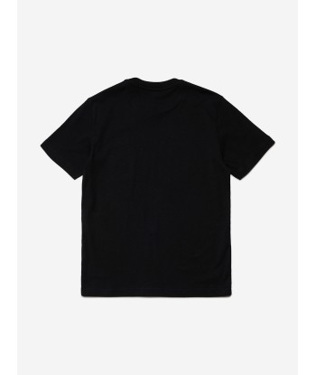 Dsquared2 Kids Multi Icon Logo T-Shirt in Black france