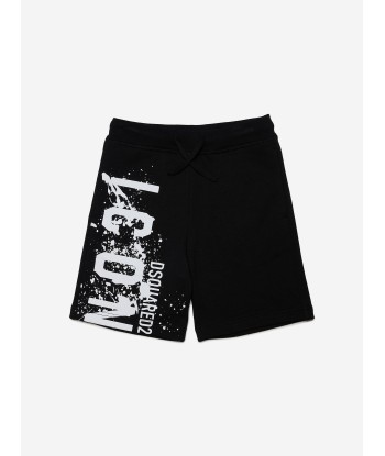 Dsquared2 Kids Icon Logo Shorts in Black Voir les baskets