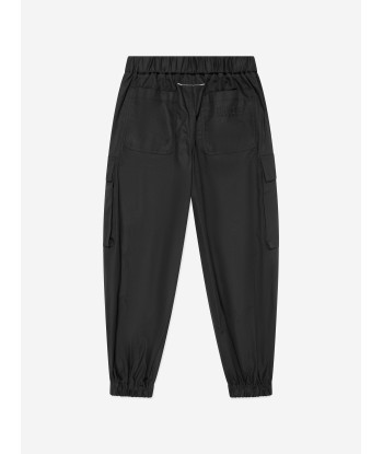 MM6 Maison Margiela Kids Cargo Trousers in Black Fin de série