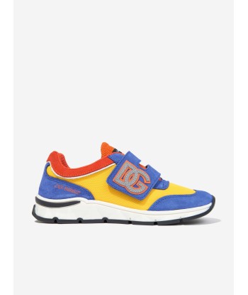 Dolce & Gabbana Boys Colourblock Velcro Trainers in Multicolour destockage