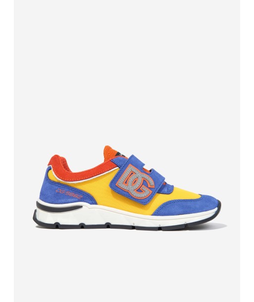 Dolce & Gabbana Boys Colourblock Velcro Trainers in Multicolour destockage