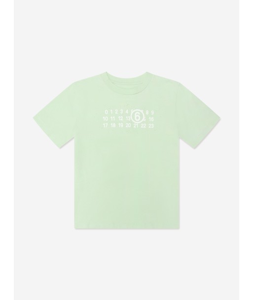 MM6 Maison Margiela Kids Logo T-Shirt in Green acheter