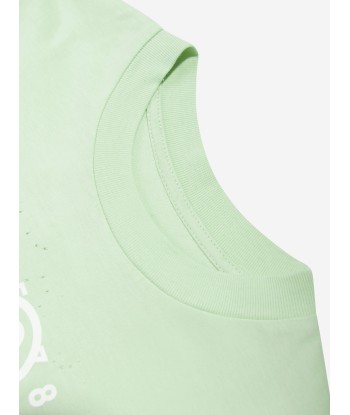 MM6 Maison Margiela Kids Logo T-Shirt in Green acheter