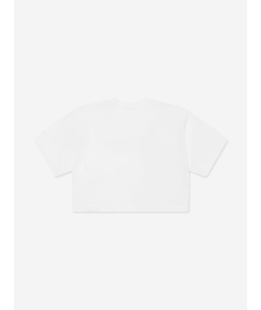 MM6 Maison Margiela Kids Logo T-Shirt in White ou a consommer sur place