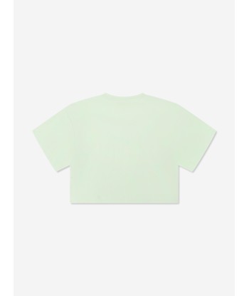 MM6 Maison Margiela Kids Logo T-Shirt in Green Jusqu'à 80% De Réduction