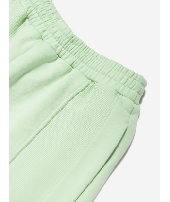 MM6 Maison Margiela Kids Logo Shorts in Green Amélioration de cerveau avec