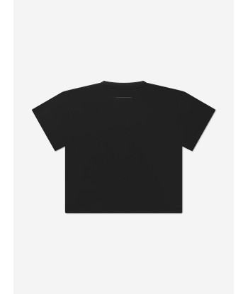 MM6 Maison Margiela Kids Logo T-Shirt in Black prix pour 