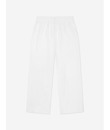 MM6 Maison Margiela Kids Wide Leg Joggers in White commande en ligne