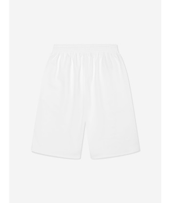 MM6 Maison Margiela Kids Logo Shorts in White Jusqu'à 80% De Réduction