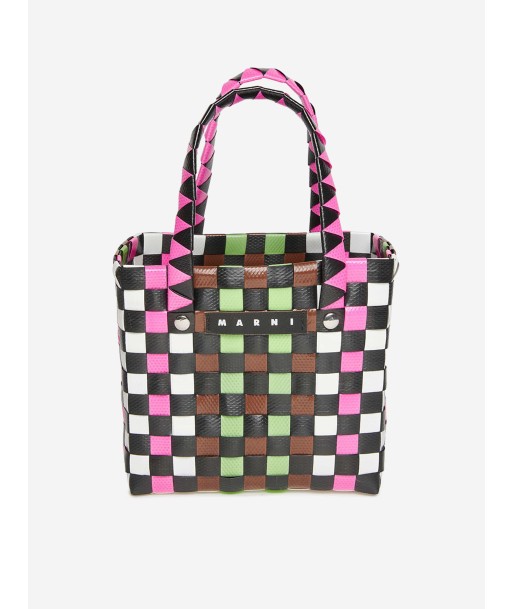 MARNI Girls Woven Micro Basket Bag in Pink (14cm) Par le système avancé 