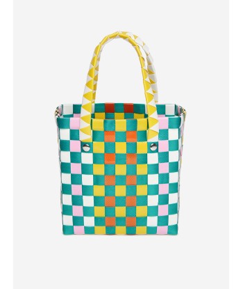 MARNI Girls Woven Micro Basket Bag in Yellow (14cm) Découvrez la collection