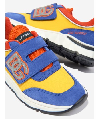 Dolce & Gabbana Boys Colourblock Velcro Trainers in Multicolour destockage