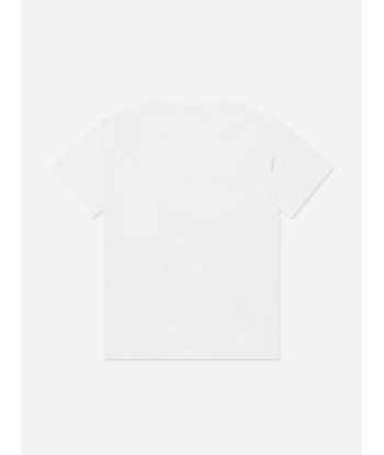 MARNI Kids Logo T-Shirt in White Pour